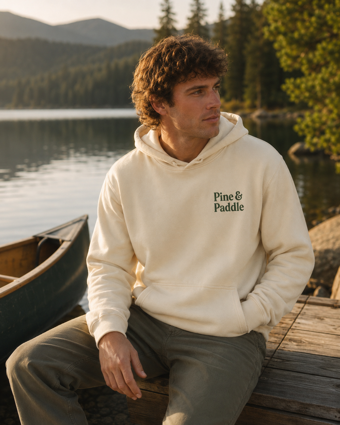 Pine & Paddle “Crossed Paddles” Heavyweight Sweatshirt view 2