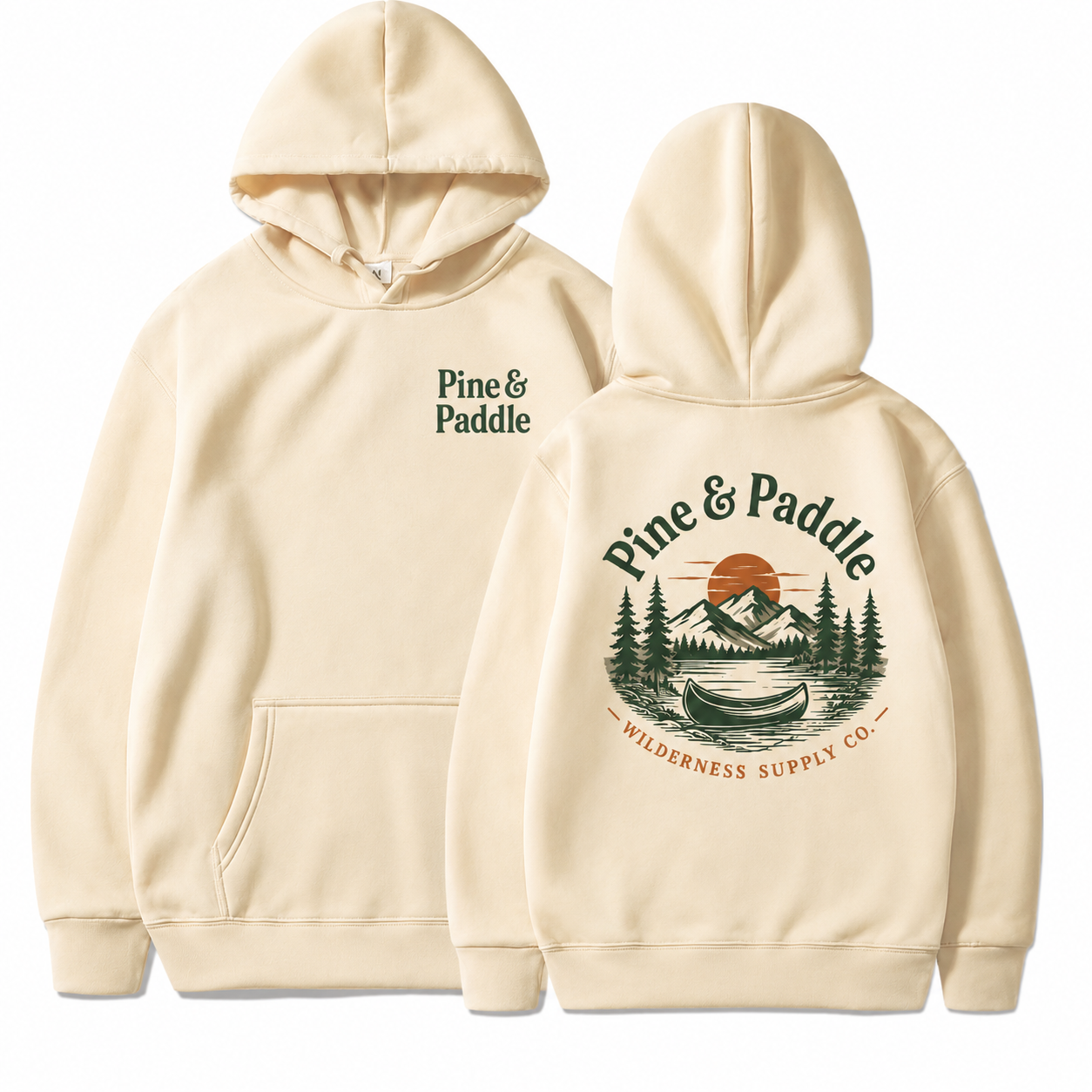 Pine & Paddle “Crossed Paddles” Heavyweight Sweatshirt view 5