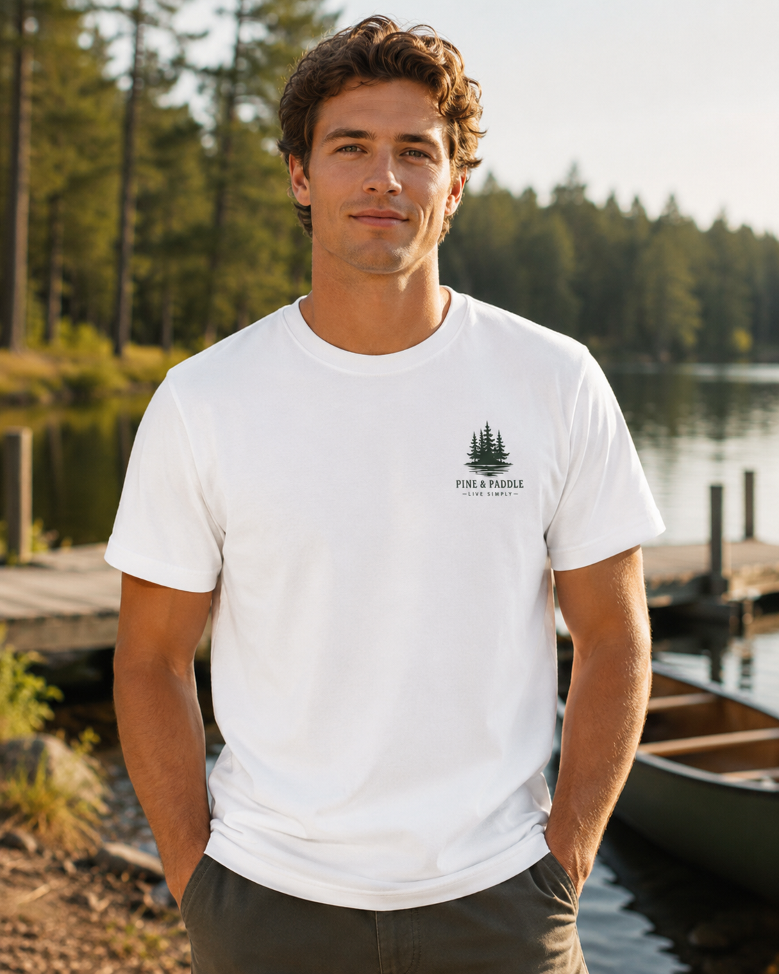 Live Simply Canoe Tee view 3