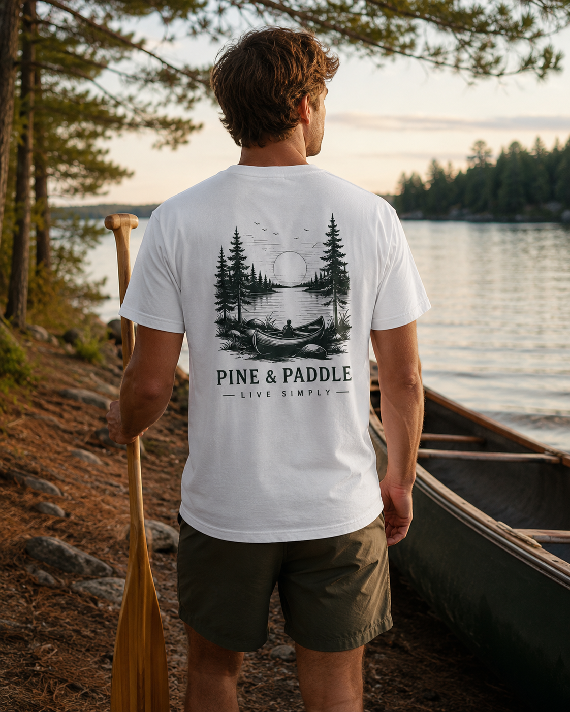 Live Simply Canoe Tee view 4