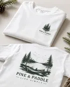Pine & Paddle Canoe Tee view 5