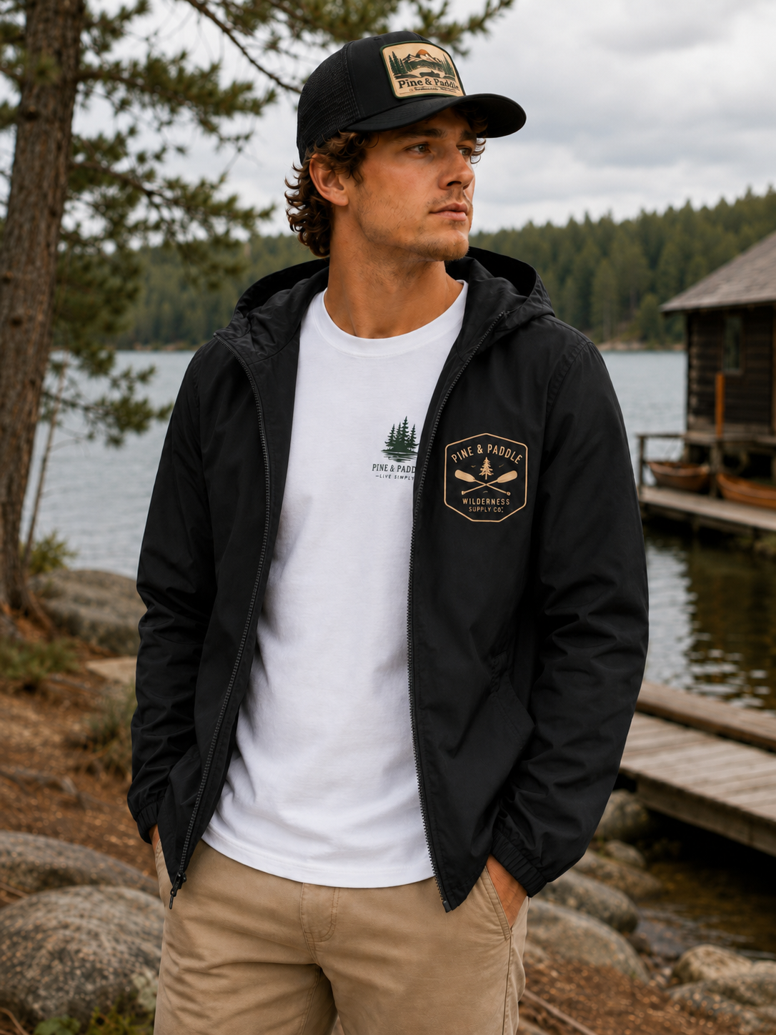 Pine & Paddle Lakeside Windbreaker view 5