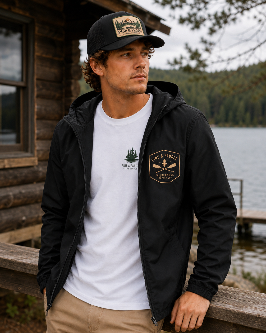 Pine & Paddle Lakeside Windbreaker view 2