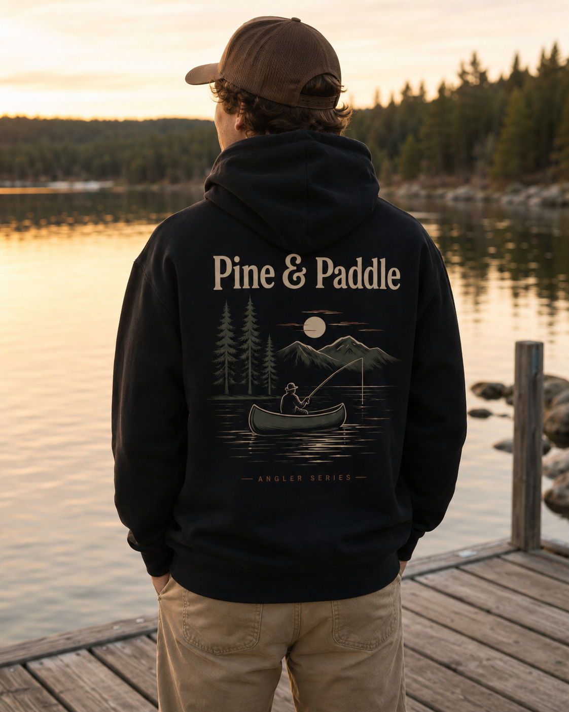Pine & Paddle “Angler Series” Heavyweight Sweatshirt Hoodies & Crews — Pine & Paddle