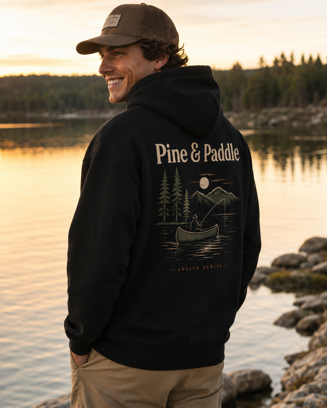 Pine & Paddle “Angler Series” Heavyweight Sweatshirt view 3
