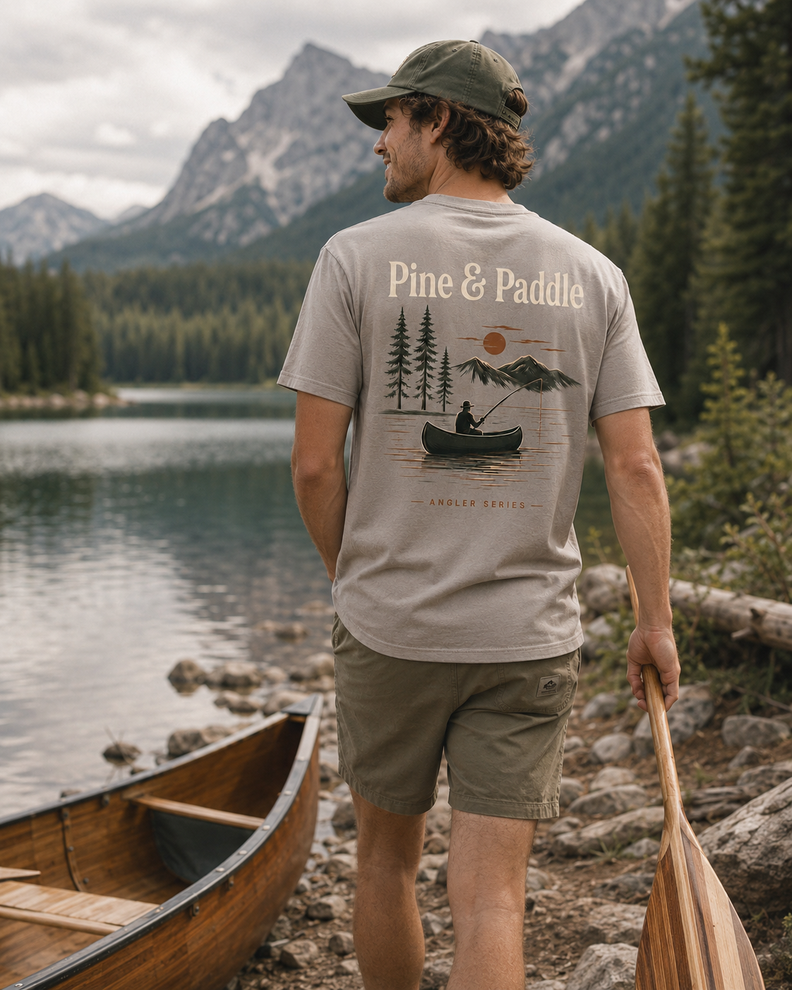 Pine & Paddle — Angler Series Tee view 4