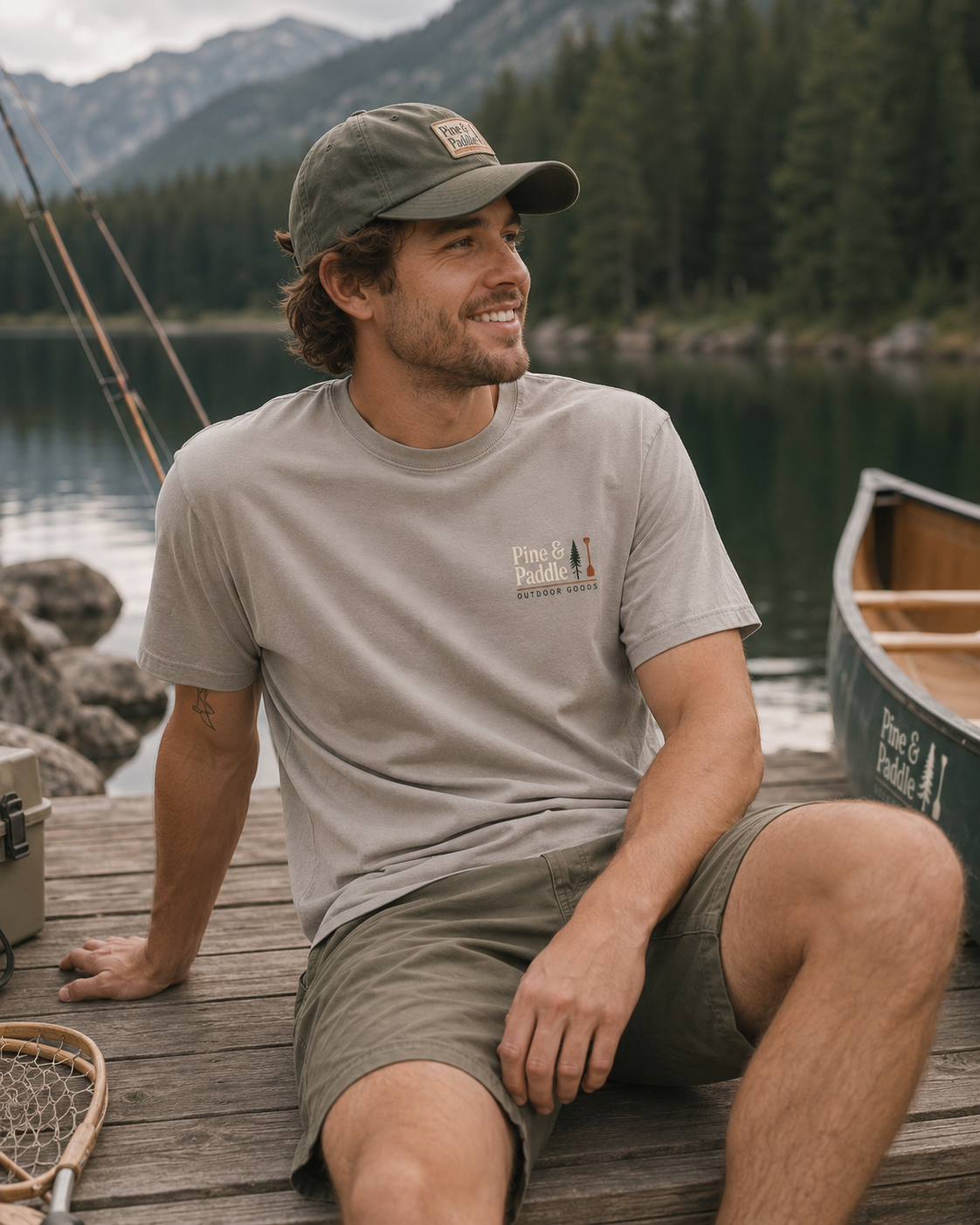Pine & Paddle — Angler Series Tee view 3