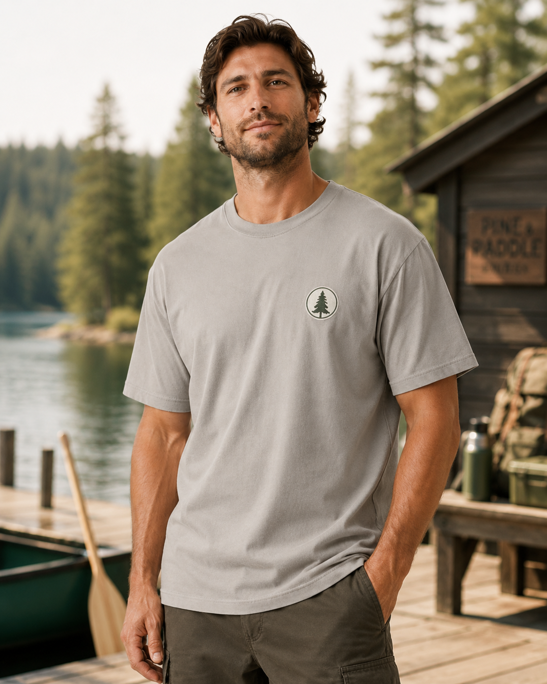 Pine & Paddle — Angler Series Tee view 2