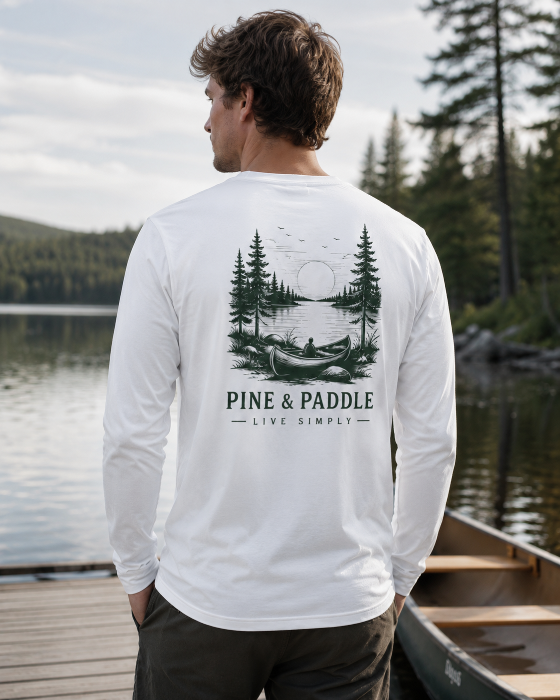 Pine & Paddle Live Simply Canoe Long Sleeve Long Sleeves — Pine & Paddle